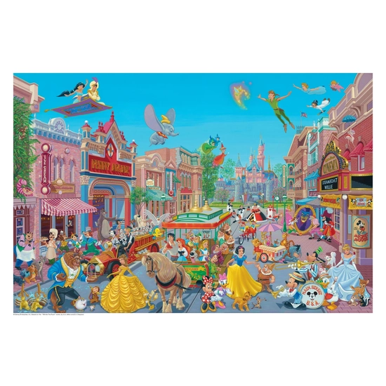 The Happiest Street on Earth Lithograph on Paper by Manuel Hernandez Disney Fine Art Release 