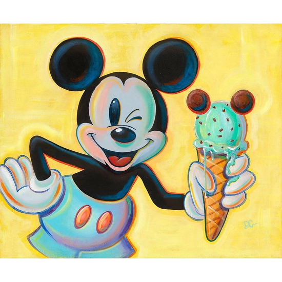 Minty Mouse From Mickey Mouse by Dom Corona Disney Fine Art Release Giclee On Canvas