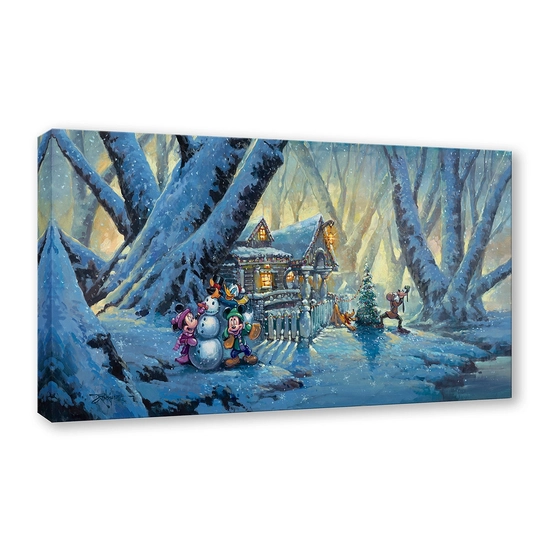 Miracles of Winter From Mickey and Friends by Rodel Gonzalez Disney Fine Art Release Giclee On Canvas