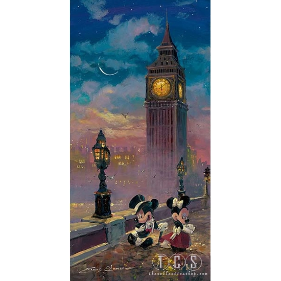 Mickey And Minnie In London by James Coleman Disney Fine Art Release 