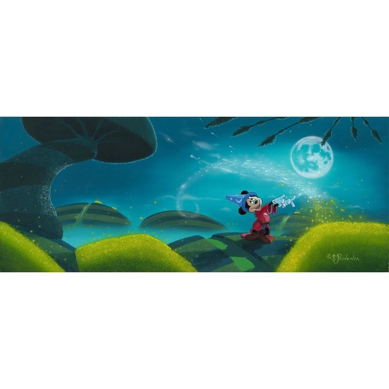 Moonlit Magic by Michael Prozenza Disney Fine Art Release Hand-Embellished Giclee on Canvas