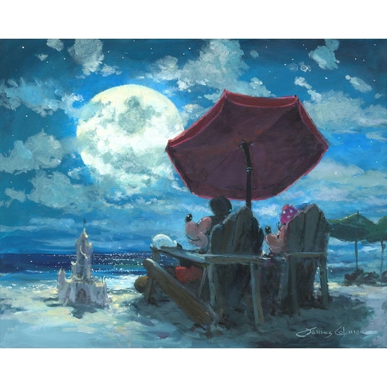 Under the Moonlight by James Coleman Disney Fine Art Release Giclee On Canvas