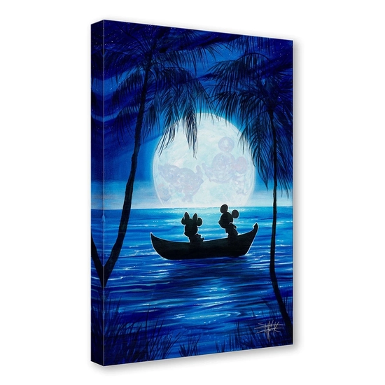 Moonlight Moment by Stephen Fishwick Disney Fine Art Release Gallery Wrapped Giclee On Canvas