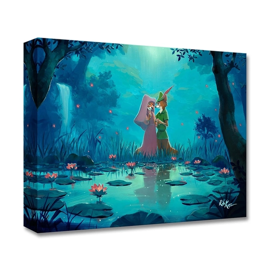 Moonlight Proposal by Rob Kaz  Disney Fine Art Release Gallery Wrapped Giclee On Canvas