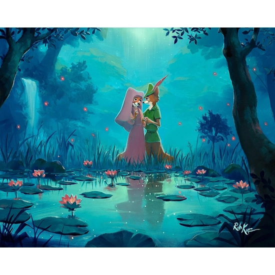 Moonlight Proposal by Rob Kaz  Disney Fine Art Release Hand-Embellished Giclee on Canvas