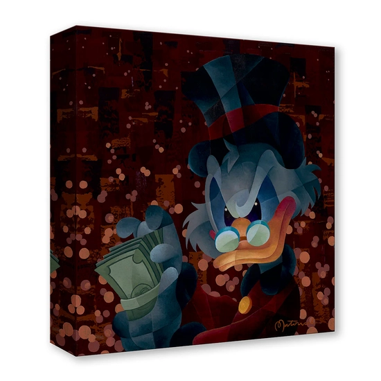 McScrooged by Tom Matousek Disney Fine Art Release Gallery Wrapped Giclee On Canvas