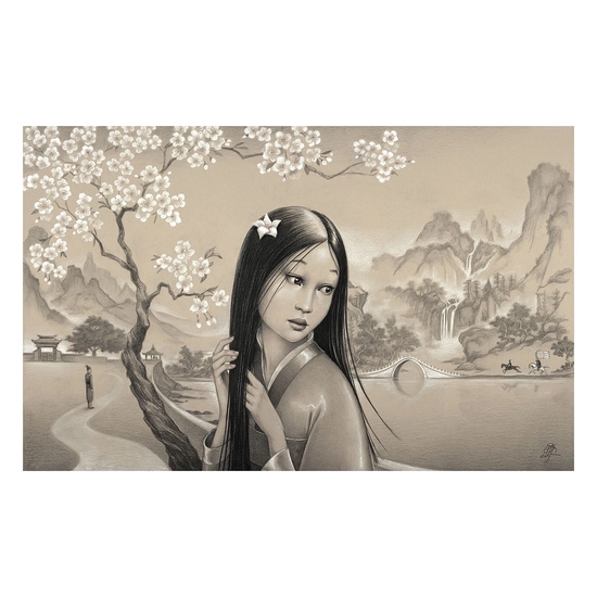 Mulan Premiere Edition From Mulan by Edson Campos Disney Fine Art Release Giclee On Paper