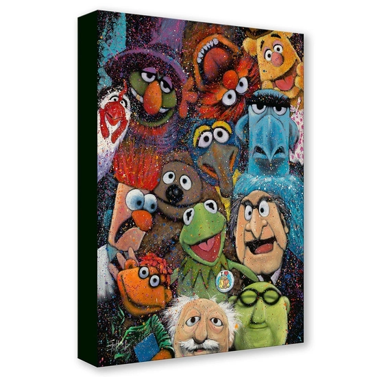 The Muppet Show by Stephen Fishwick Disney Fine Art Release Gallery Wrapped Giclee On Canvas