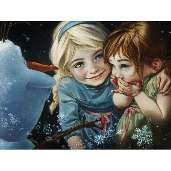 Never Let It Go Premiere Edition by Heather Edwards Disney Fine Art Release Hand-Embellished Giclee on Canvas