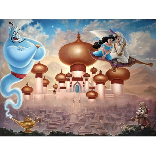 A Whole New World by Jared Franco Disney Fine Art Release Giclee On Canvas