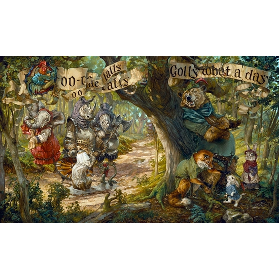 Oo-De-Lally by Heather Edwards Disney Fine Art Release Hand-Embellished Giclee on Canvas