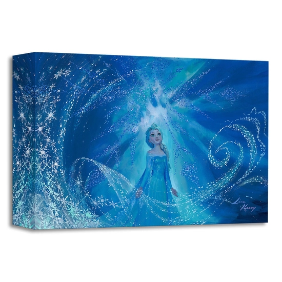 One With the Wind and Sky From The Movie Frozen by Lisa Keene Disney Fine Art Release Gallery Wrapped Giclee On Canvas