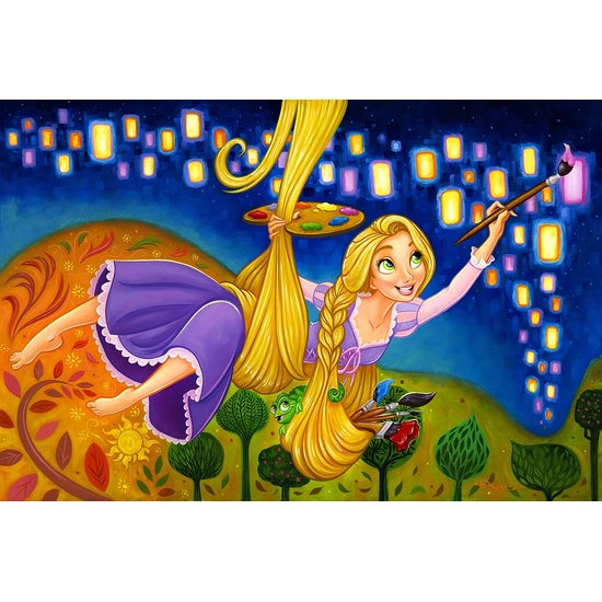 Painting Lights by Tim Rogerson Disney Fine Art Release Giclee On Canvas