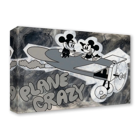 Plane Crazy by Beau Hufford Disney Fine Art Release Gallery Wrapped Giclee On Canvas