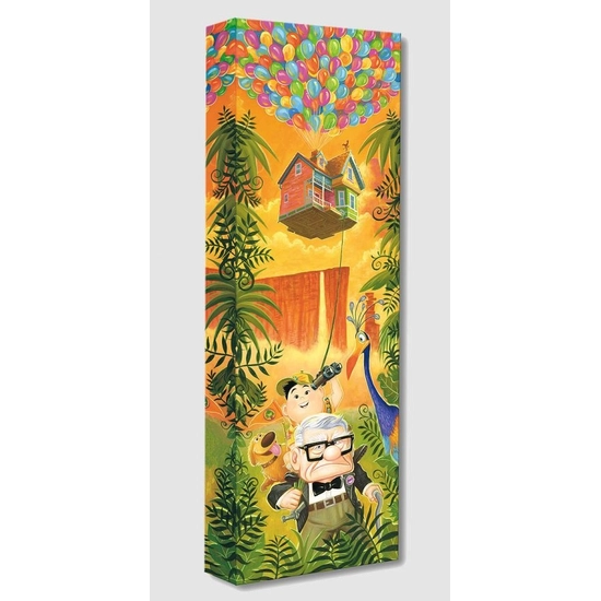 Journey to Paradise Falls From The Movie Up by Tim Rogerson Disney Fine Art Release Gallery Wrapped Giclee On Canvas