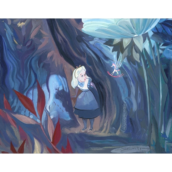 Peculiar Things - From Alice in Wonderland by Jim Salvati Disney Fine Art Release Hand-Embellished Giclee on Canvas