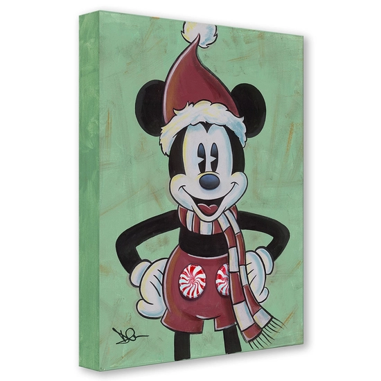 Peppermick From Mickey Mouse by Dom Corona Disney Fine Art Release Gallery Wrapped Giclee On Canvas