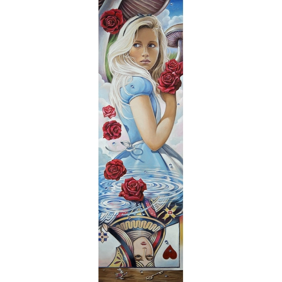 Reflections of Wonderland by Edson Campos Disney Fine Art Release Giclee On Canvas