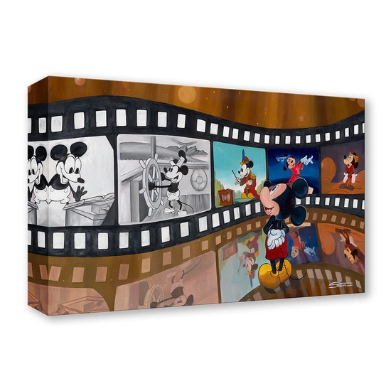 Reel Good Friend by Arienne Boley Disney Fine Art Release Gallery Wrapped Giclee On Canvas