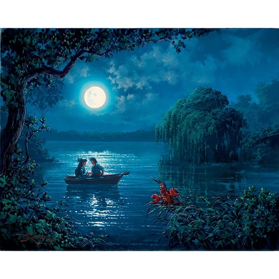 Kiss the Girl - From Disney The Little Mermaid by Rodel Gonzalez Disney Fine Art Release Giclee On Canvas