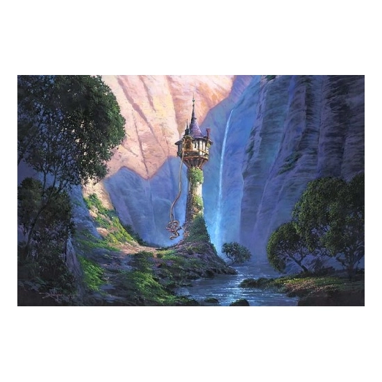 Tangled by Rodel Gonzalez Disney Fine Art Release Hand-Embellished Giclee on Canvas