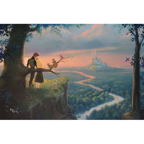 Our Royal Kingdom - From Disney Cinderella by Rob Kaz  Disney Fine Art Release Hand-Embellished Giclee on Canvas