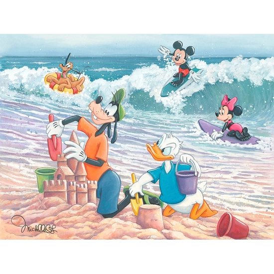 Sand Castles From Disney by Michelle St Laurent Disney Fine Art Release Giclee On Canvas