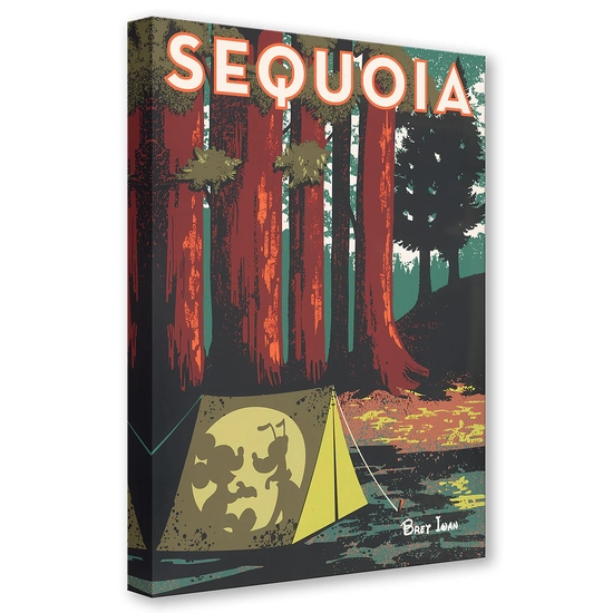 Sequoia by Bret Iwan Disney Fine Art Release Gallery Wrapped Giclee On Canvas