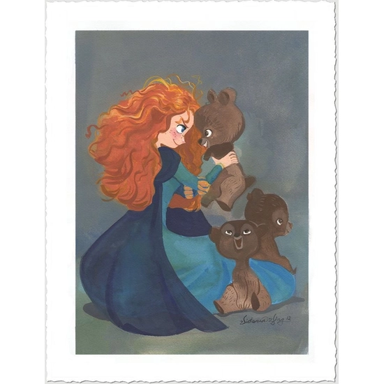 Snorgle Time Petite by Victoria Ying Disney Fine Art Release Giclee On Canvas