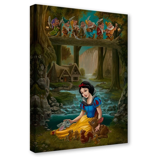 Snow White's Sanctuary by Jared Franco Disney Fine Art Release Giclee On Canvas