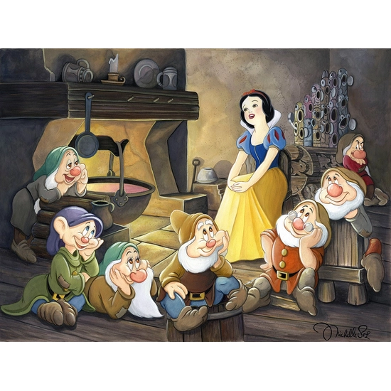 Someday From Snow White and the Seven Dwarfs by Michelle St Laurent Disney Fine Art Release Giclee On Canvas