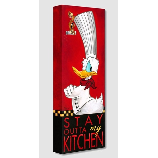 Stay Outta My Kitchen by Tim Rogerson Disney Fine Art Release Gallery Wrapped Giclee On Canvas