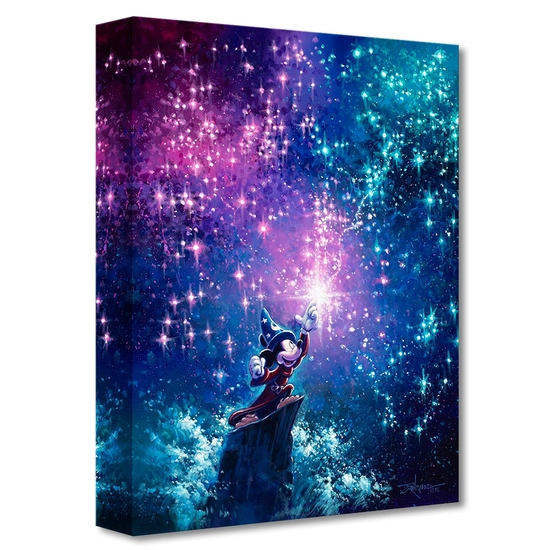 Sorcerer Mickey by Rodel Gonzalez Disney Fine Art Release Giclee On Canvas