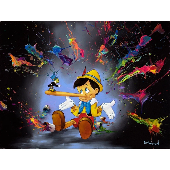 Who Spilled the Paint? by Jim Warren Disney Fine Art Release Hand-Embellished Giclee on Canvas