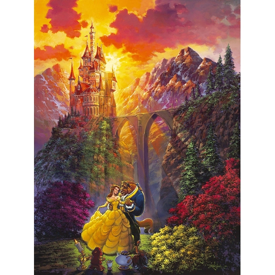 Spring Dance From Beauty and the Beast by Rodel Gonzalez Disney Fine Art Release Hand-Embellished Giclee on Canvas