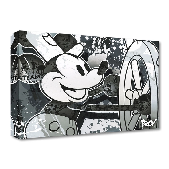 Steamboat Willie by Arcy Disney Fine Art Release Gallery Wrapped Giclee On Canvas