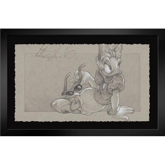 Not Gonna Stop Me Framed From Daisy Duck by Heather Edwards Disney Fine Art Release Graphite Hand Deckled Giclee on Paper