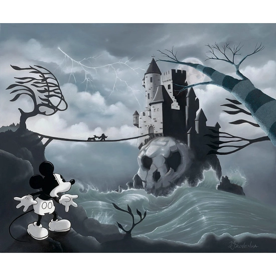 One Stormy Night by Michael Prozenza Disney Fine Art Release Hand-Embellished Giclee on Canvas