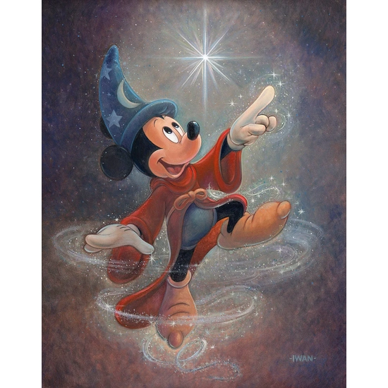 Swept Up in the Magic by Bret Iwan Disney Fine Art Release Hand-Embellished Giclee on Canvas