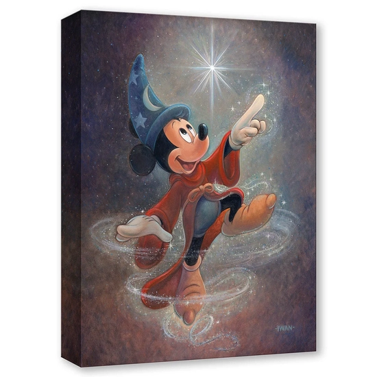 Swept Up in the Magic by Bret Iwan Disney Fine Art Release Gallery Wrapped Giclee On Canvas