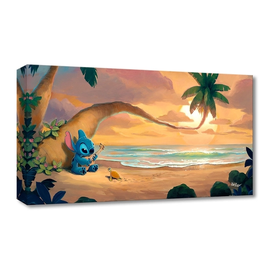 Sunset Serenade From Lilo and Stitch by Rob Kaz  Disney Fine Art Release Gallery Wrapped Giclee On Canvas