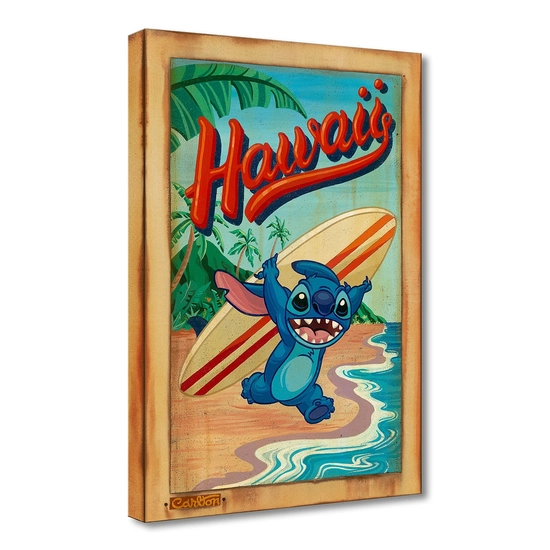 Surf's Up! From Hawaiian Holiday by Trevor Carlton Disney Fine Art Release Giclee On Canvas