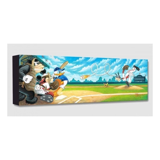 Swing for the Fences by Tim Rogerson Disney Fine Art Release Gallery Wrapped Giclee On Canvas