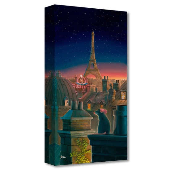 A Taste of Paris From Ratatouille by Rob Kaz  Disney Fine Art Release Gallery Wrapped Giclee On Canvas