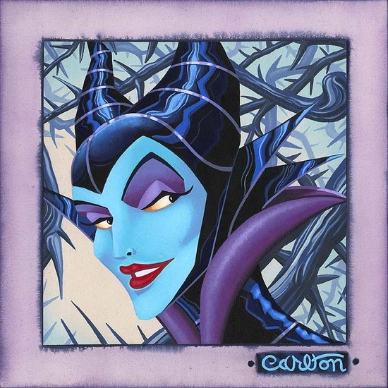 Twisted and Evil by Trevor Carlton Disney Fine Art Release Hand-Embellished Giclee on Canvas