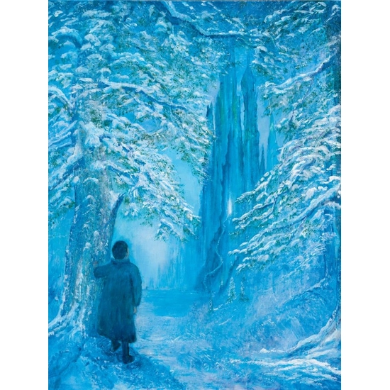 The Temptation Of Edmund - From Narnia Chronicles by Harrison Ellenshaw Disney Fine Art Release Hand-Embellished Giclee on Canvas