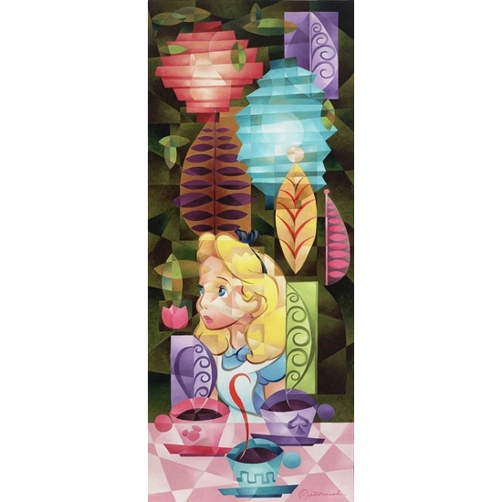 Tea for Three From Alice In Wonderland by Tom Matousek Disney Fine Art Release Hand-Embellished Giclee on Canvas