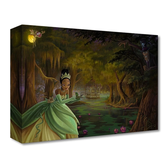 Tiana's Enchantment From The Princess and the Frog by Jared Franco Disney Fine Art Release Giclee On Canvas