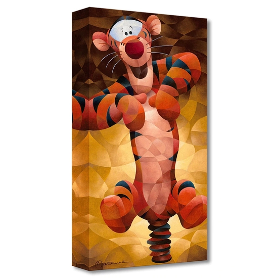 Tigger's Bounce From Winnie The Pooh by Tom Matousek Disney Fine Art Release Giclee On Canvas