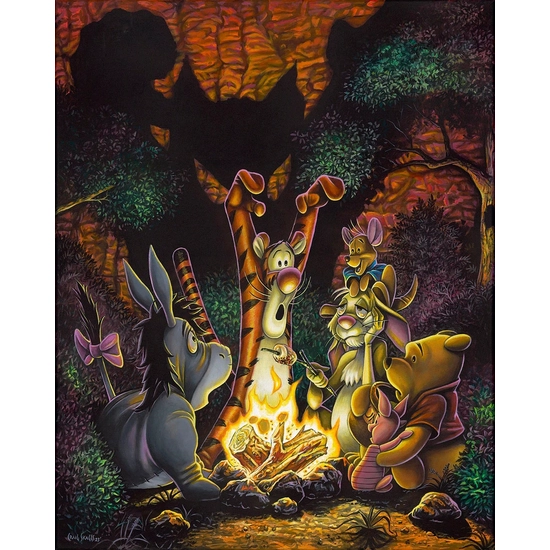 Tigger's Spooky Tale by Craig Skagg Disney Fine Art Release Hand-Embellished Giclee on Canvas